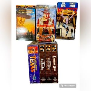 Vintage VHS Bundle Westerns,, John Wayne, Lonesome Dove